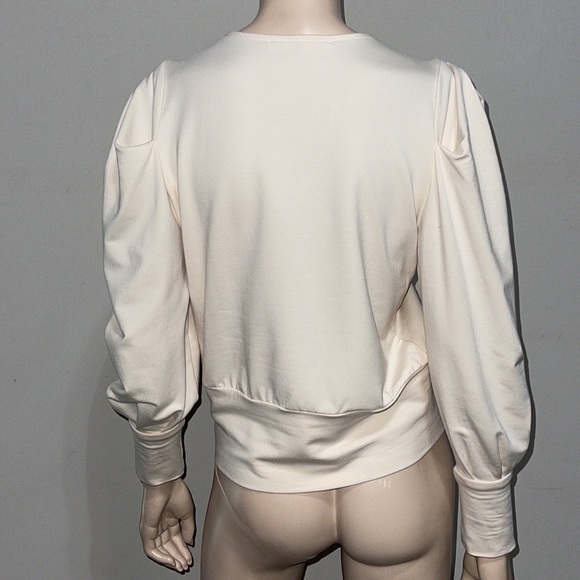 Melissa Nepton Puff Sleeve V-Neck Top P/S - Picture 5 of 9